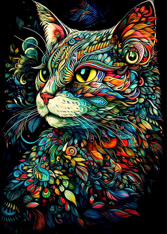 Colorful Cat