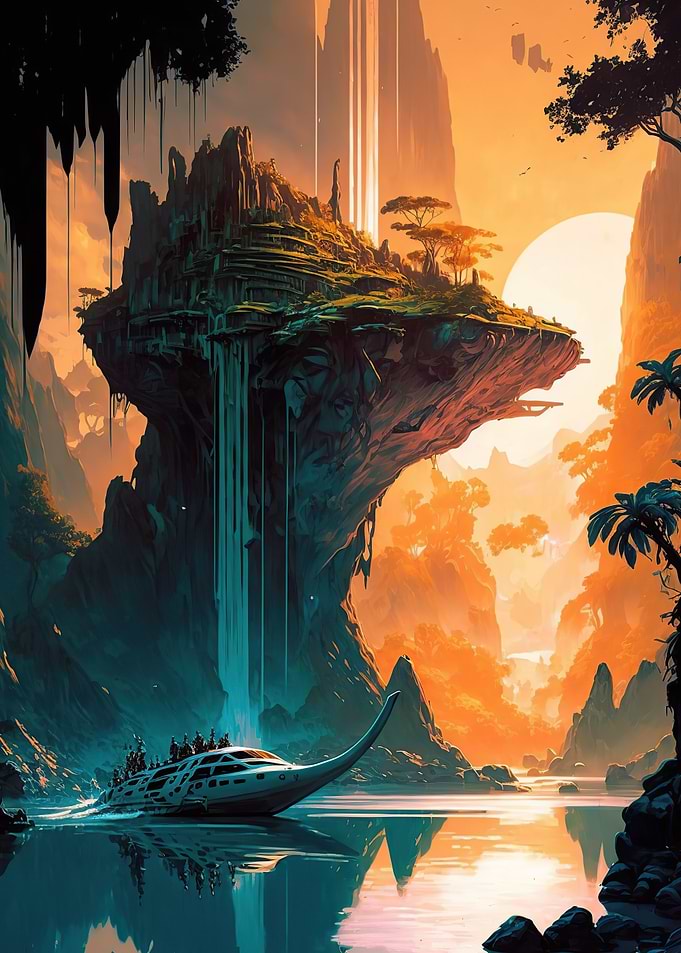 An alien planet