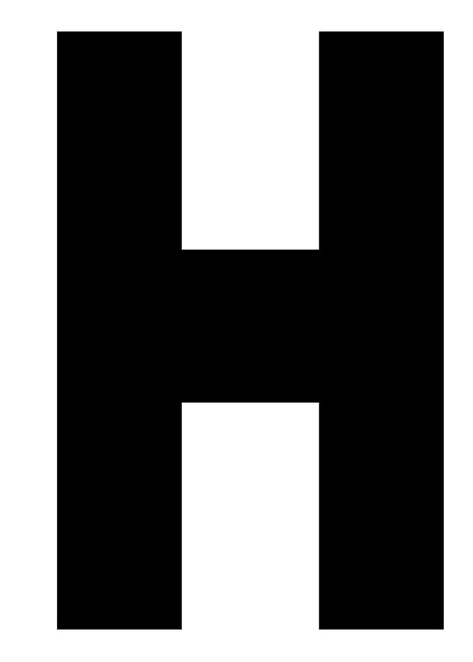 Capital Letter H