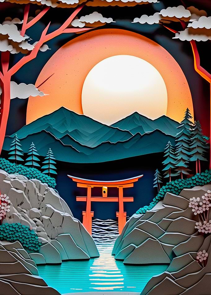 Japanese sunset