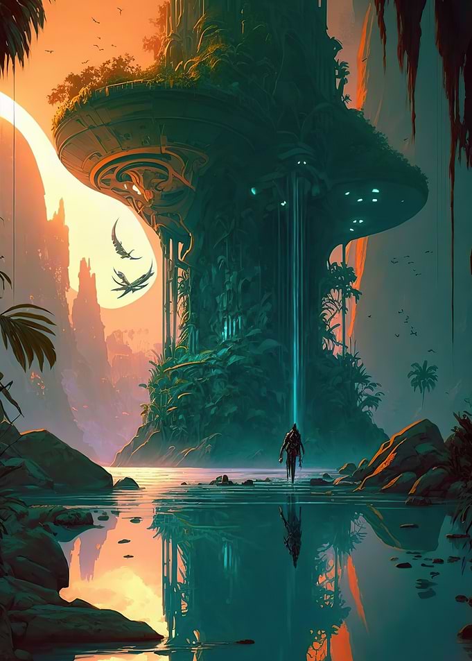 An alien planet