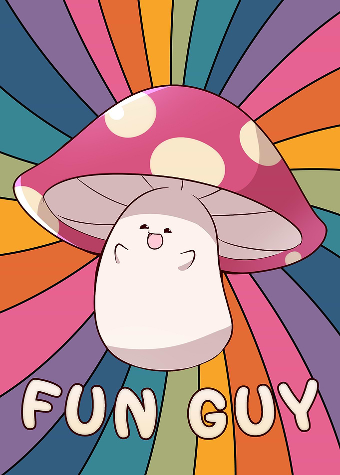 Groovy Mushroom Fun Guy