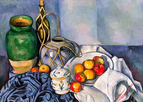 Still Life with Apples — living room metal wall art