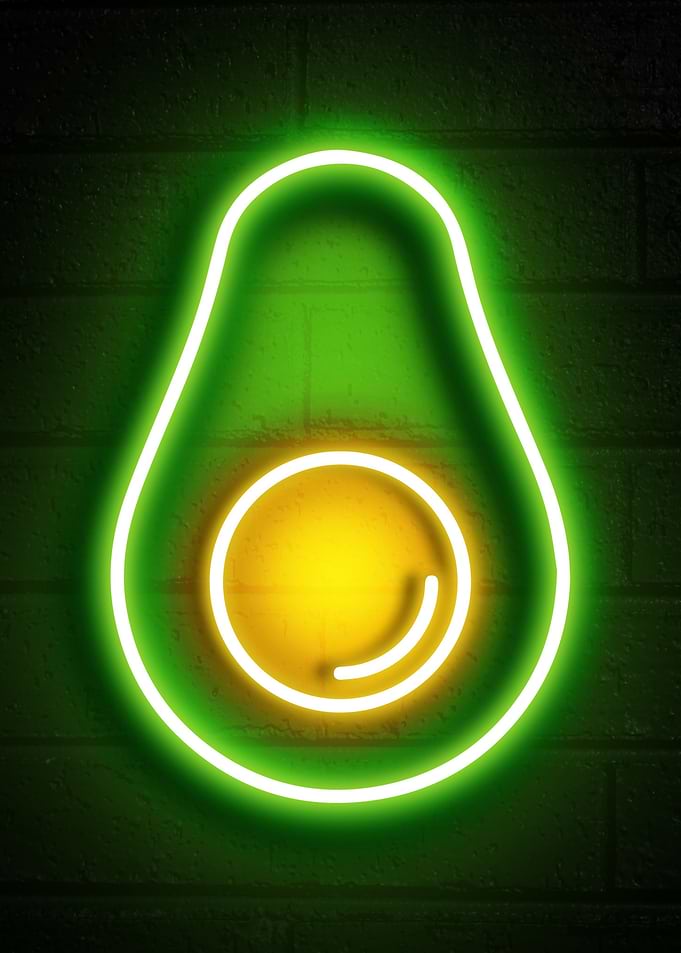 Avocado neon sign