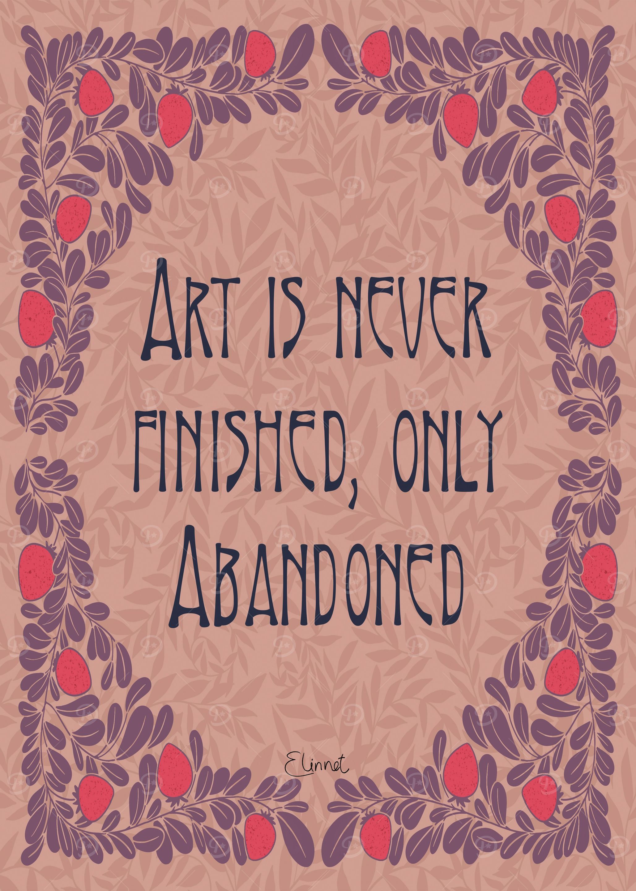 Art nouveau quote