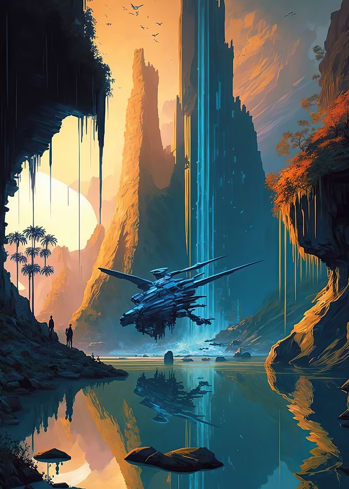 An alien planet