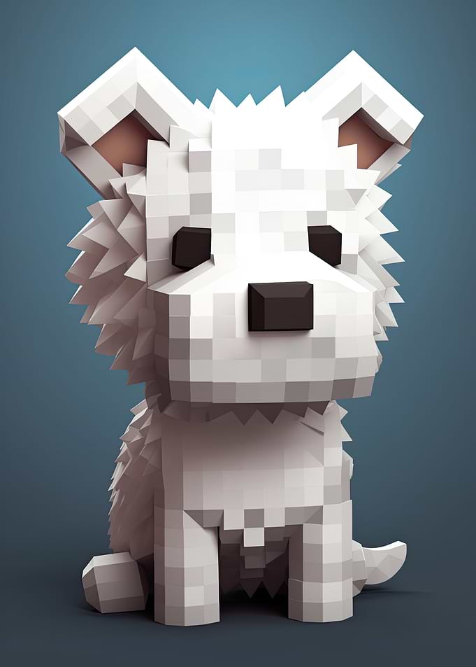 Westie 8bit Pixel