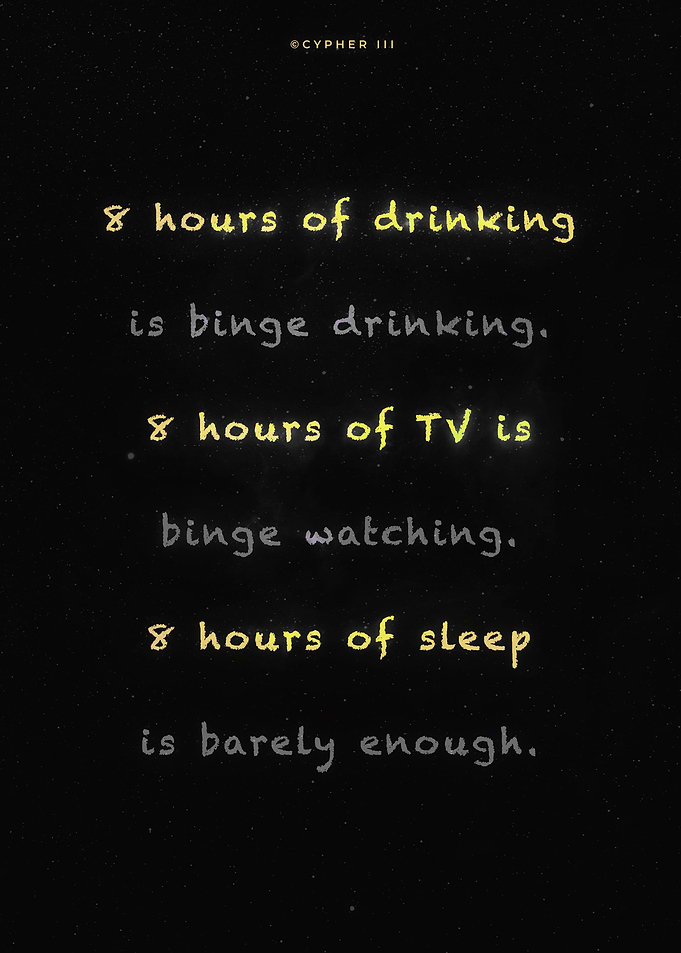 8 hour binge