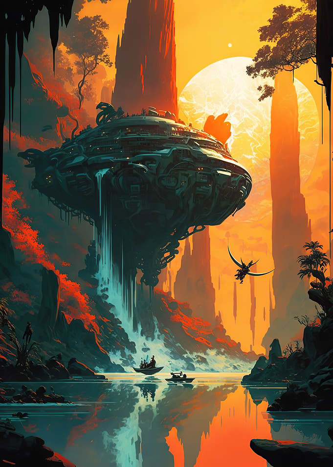 An alien planet
