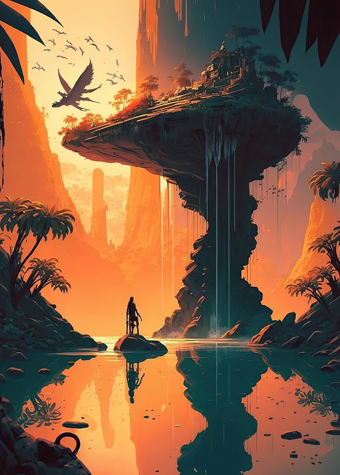 An alien planet