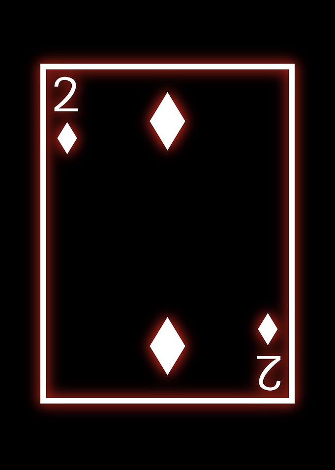 poker cards neon edits