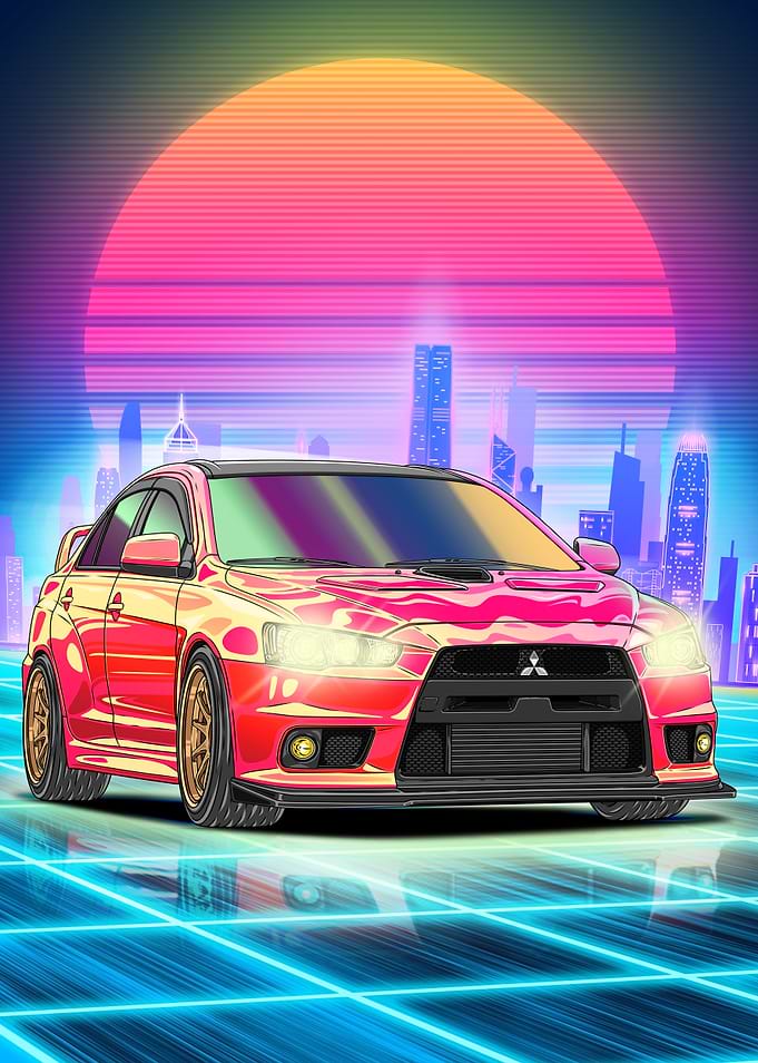 Lancer Evo X Cyberpunk