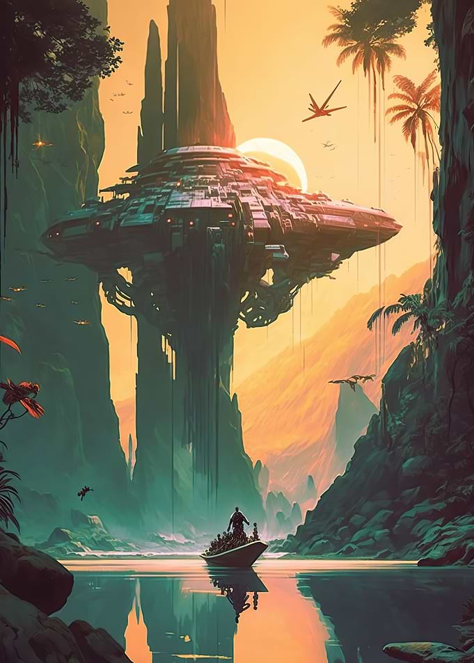 An alien planet