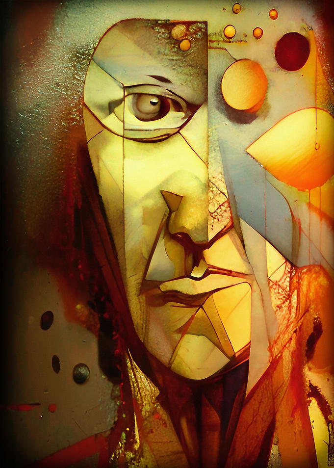 Surreal human portrait