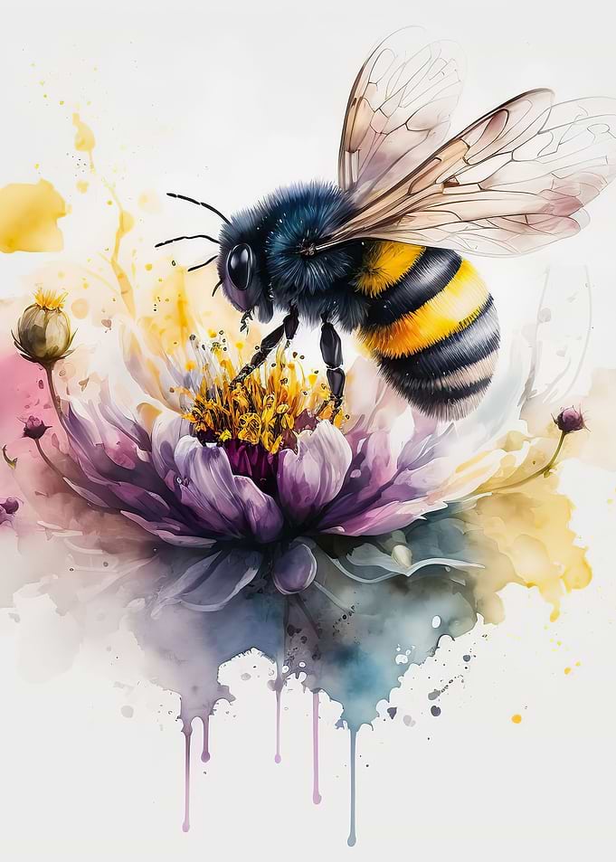 Watercolor Bee