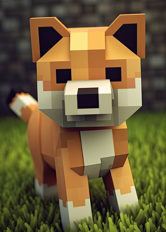 Shiba Inu 8bit Pixel