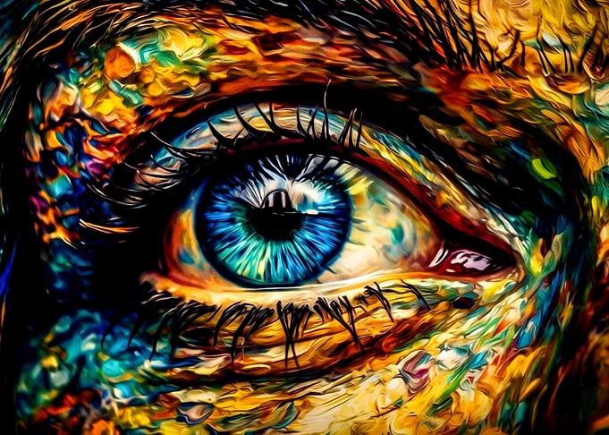 Eye Vangogh style