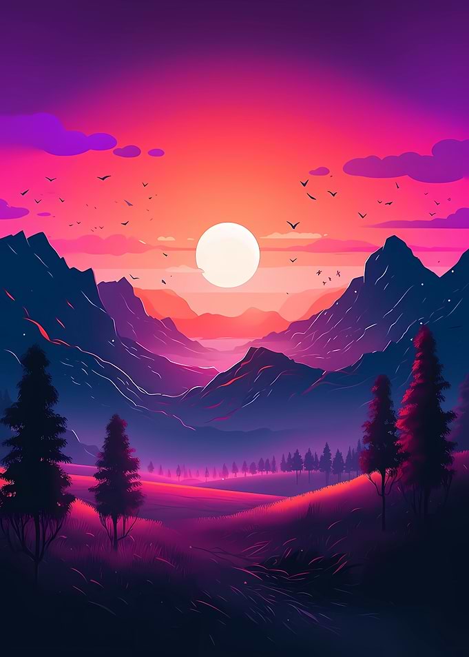 Colorful minimalism