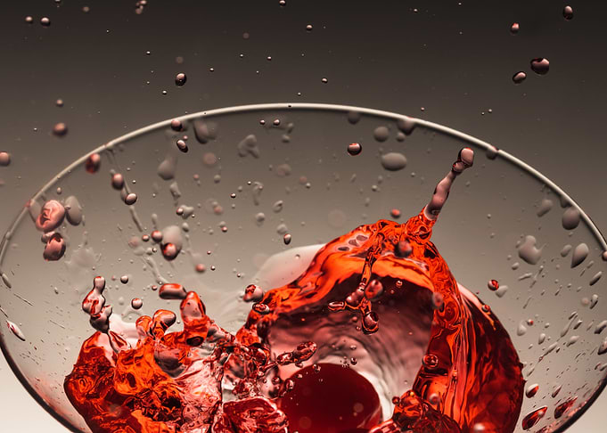 Cherry falling in drink 3