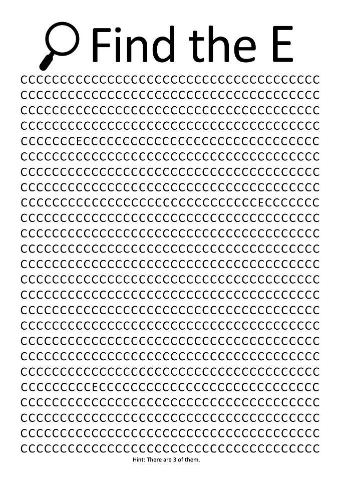 Find the E in C