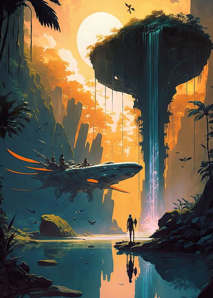 An alien planet