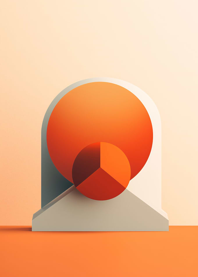 Circular orange shape