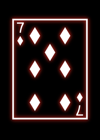 poker cards neon edits