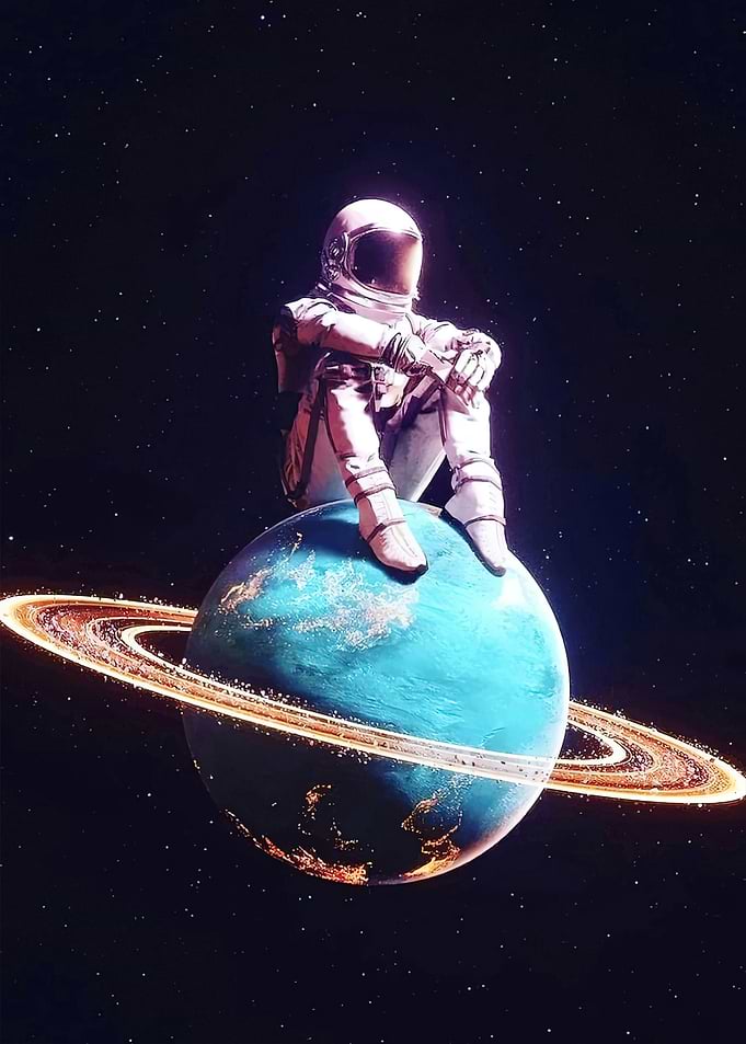 Space Astronaut Meditate