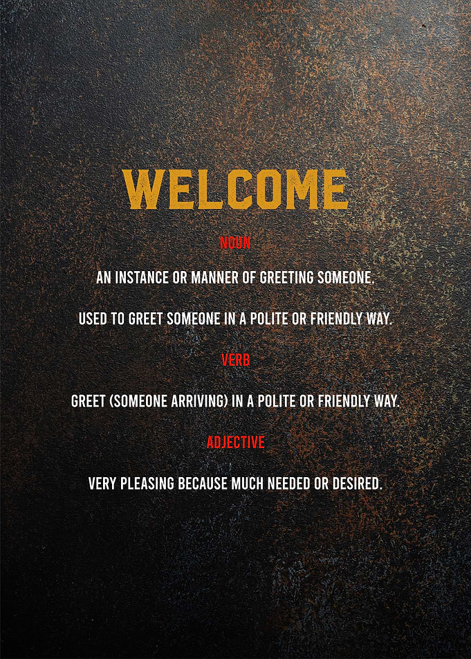 welcome
