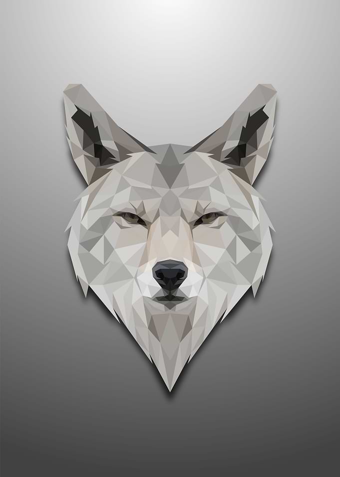 Wolf Low Poly Art