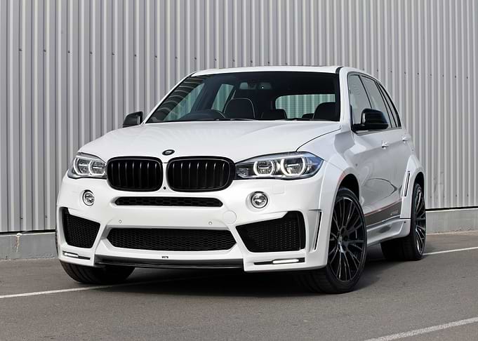 White BMW Luxury Car