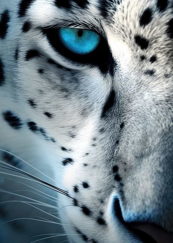 Leopard Blue Eyes
