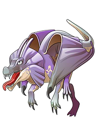 Dinosaur with wing cartoon