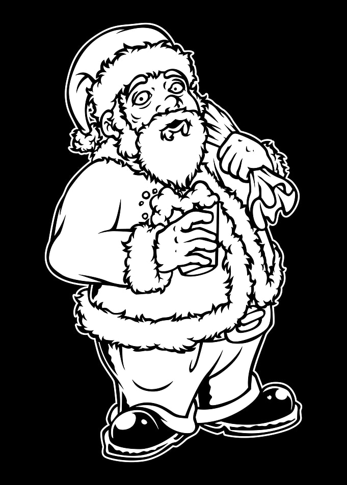 Xmas Black and White