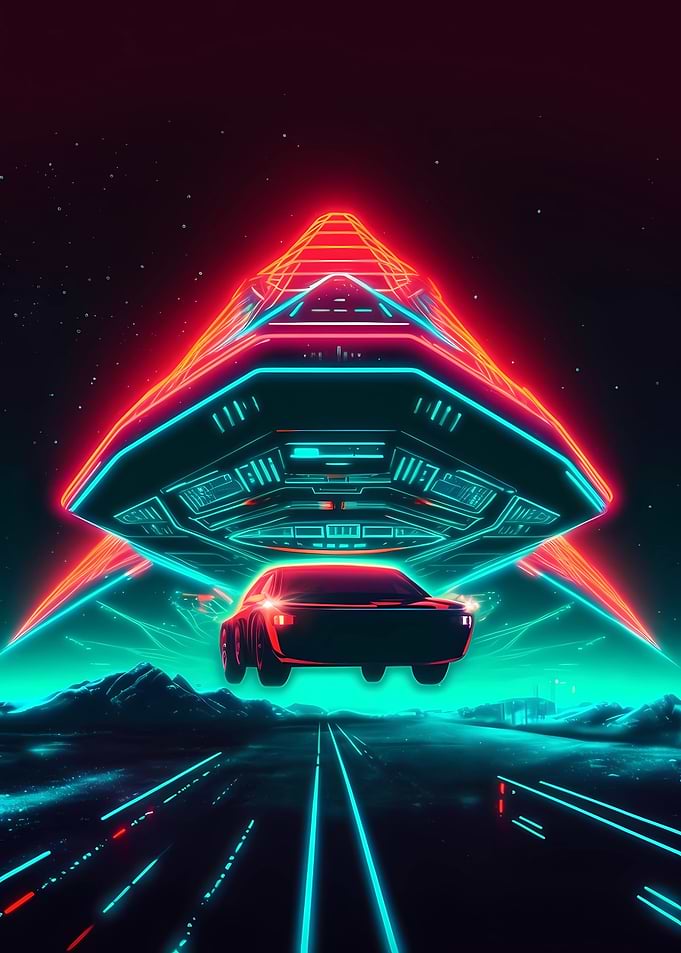 Retrowave Spaceship