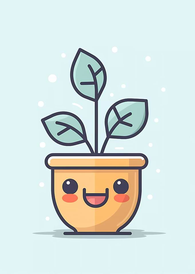 Cute Minimalist Pot Plant