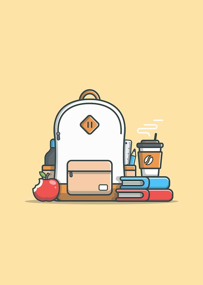 Bag Book Apple