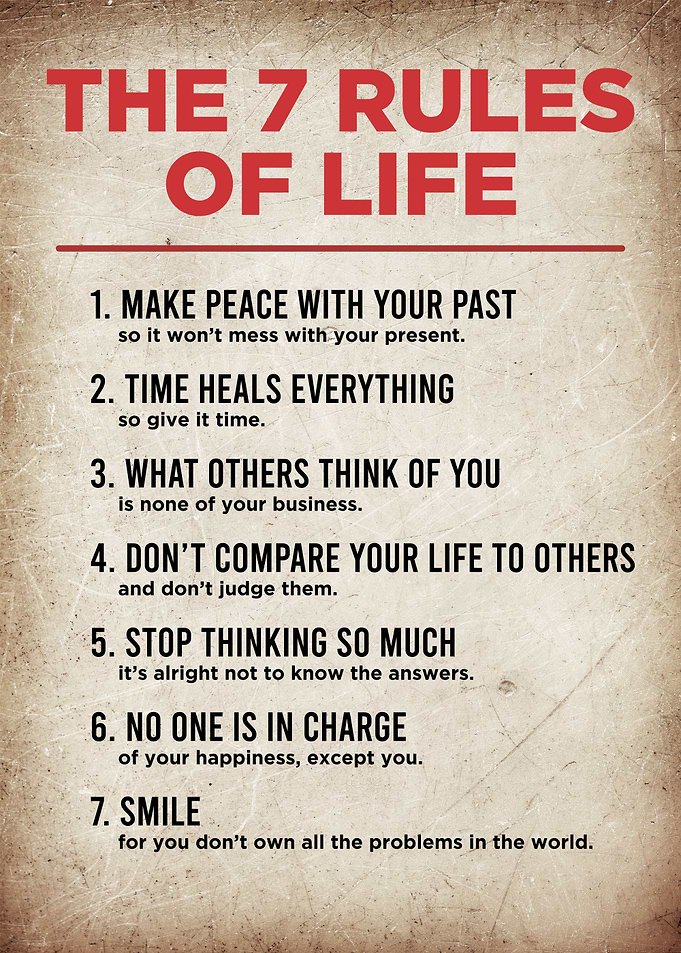 7 rules of life