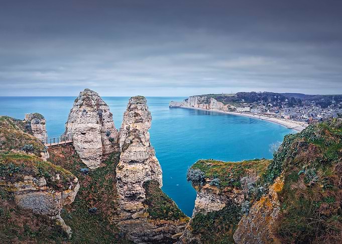Beautiful Etretat panorama