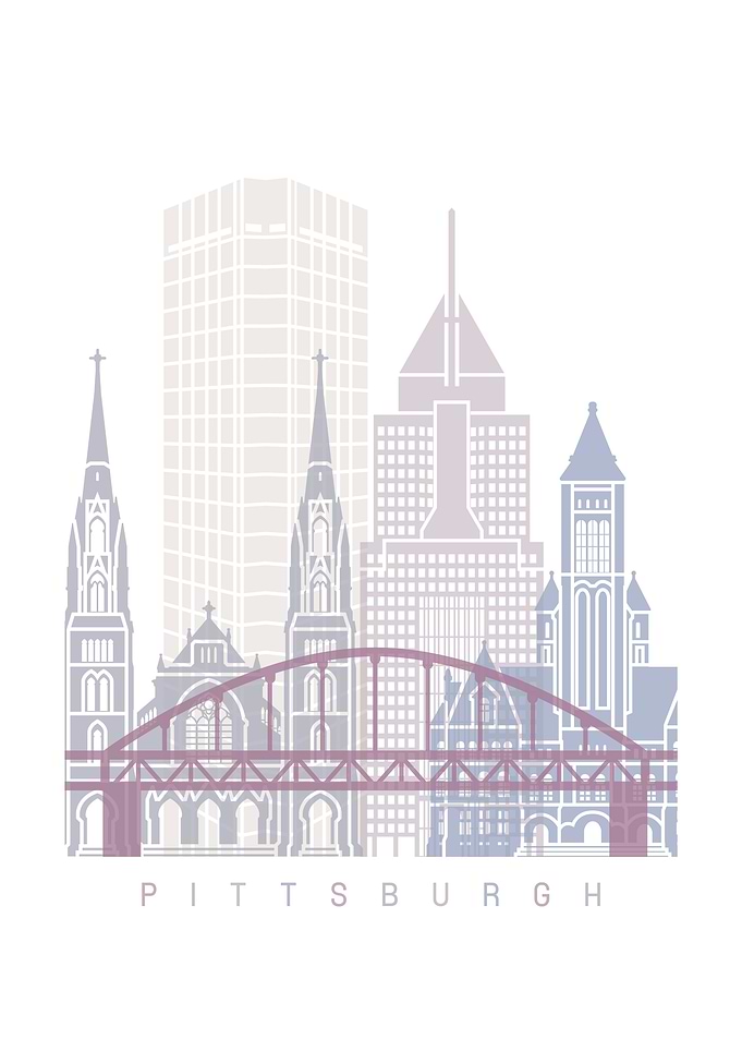 PITTSBURGH SKYLINE POSTER
