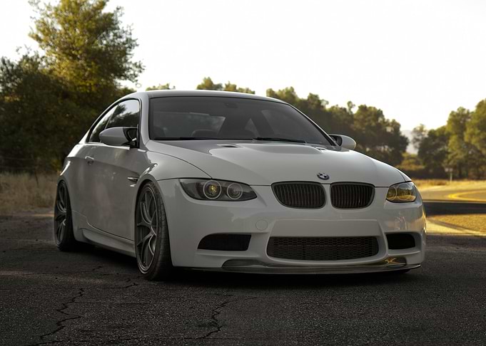 White BMW Sport Car