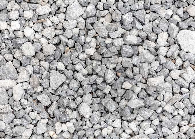 Pebbles sharp above textur