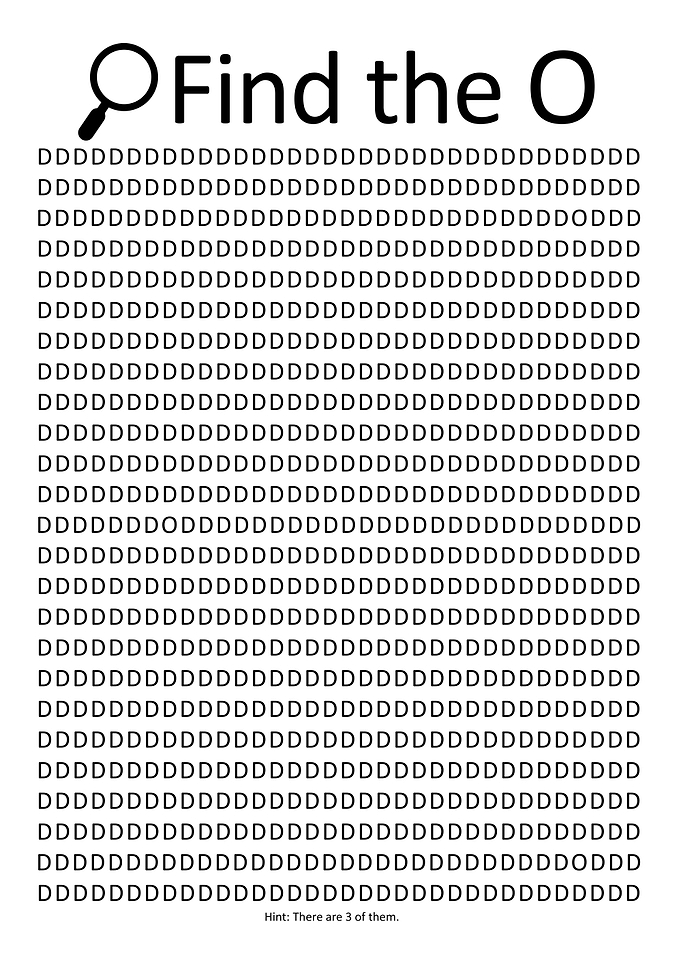 Find the O in D