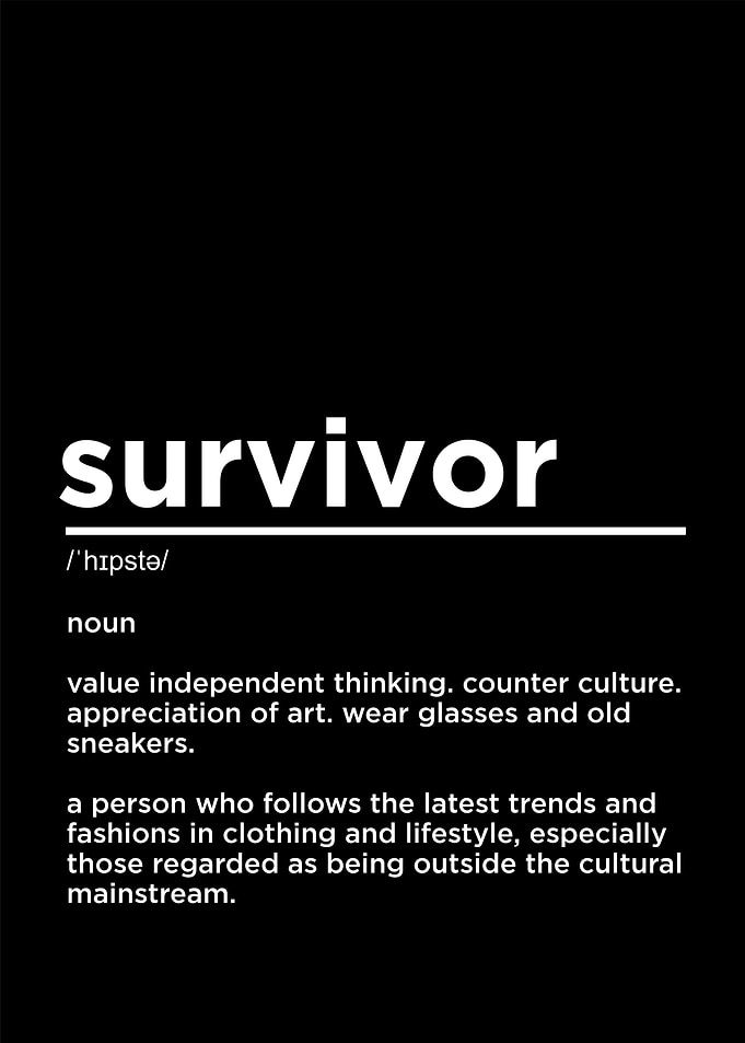 survivor definition funny