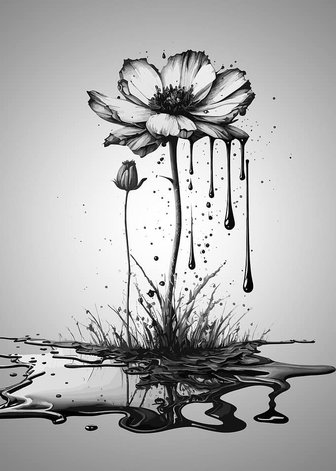 Ink Flower