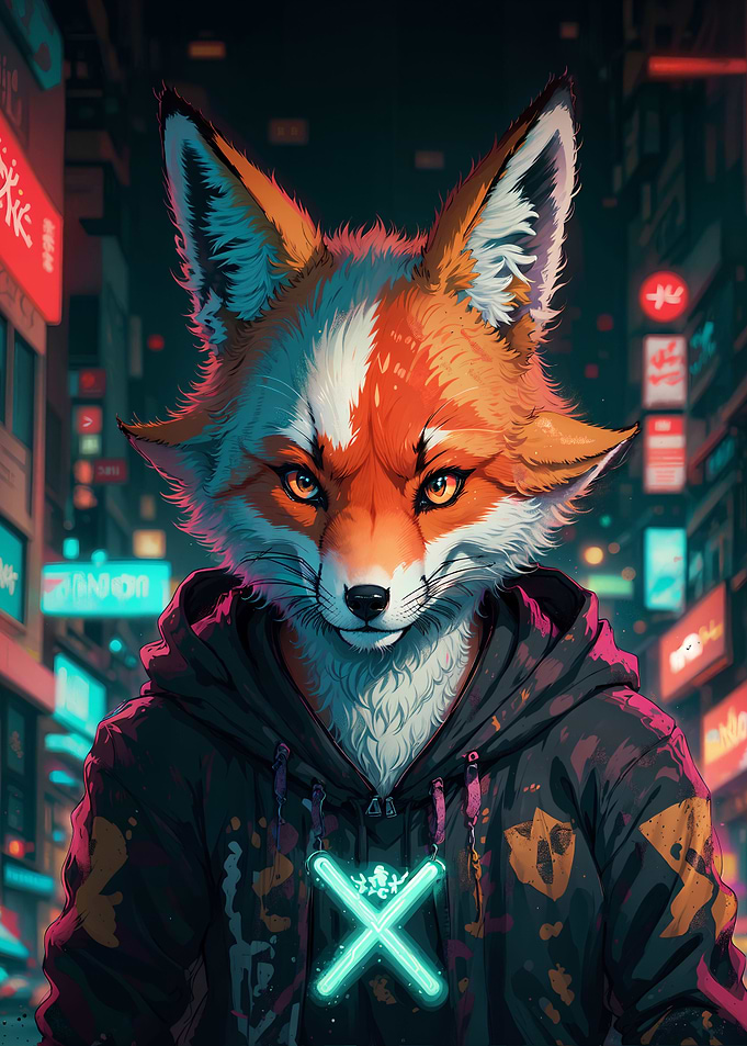 Cyberpunk Fox