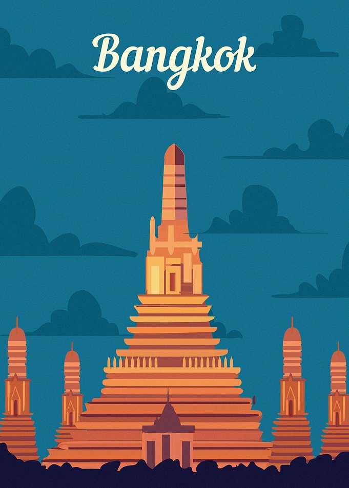 Bangkok city skyline