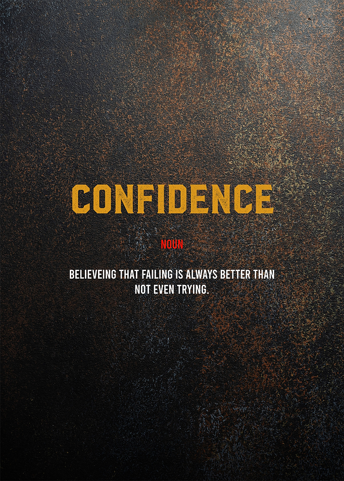 confidence text art