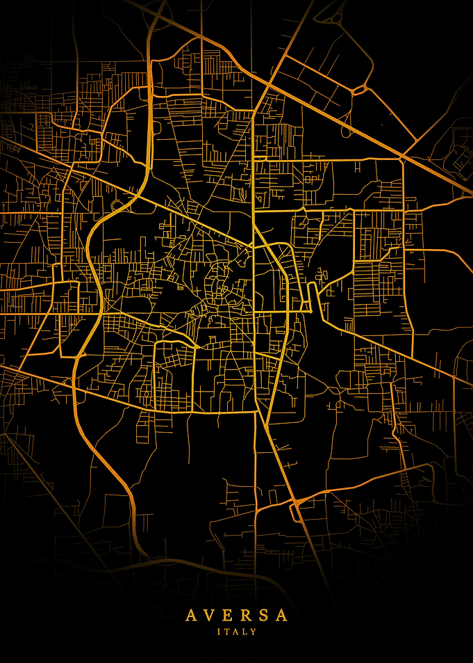 Aversa City Map Gold