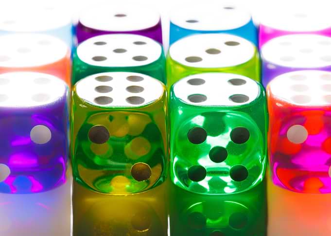 Dice for board game